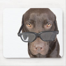 Clever Labrador Mousepad by jmpaget Clever Labrador Mousepad