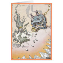 Clever Quox Rolls Eggs at Nome King Cards