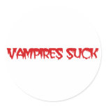 Clever Vampires Suck Halloween Stickers