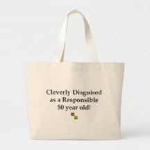 Cleverly Disguised 50! Canvas Bags