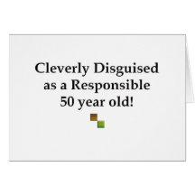 Cleverly Disguised 50! Card
