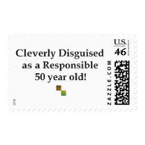 Cleverly Disguised 50! Postage Stamp