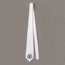 CLG Tie: Classic CLG logo in white