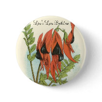 Clianthus dampieri - Sturt's Desert Pea buttons by LisasLair Clianthus dampieri - Sturt's Desert Pea buttons
