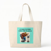 CLICHE joke for writers and authors bags