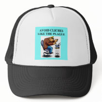 CLICHE joke for writers and authors Mesh Hat