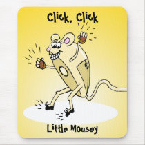 Click, Click, Little Mousey mousepads