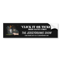 Clicket or Ticket bumper stickers