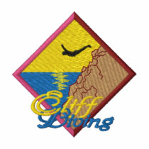 Cliff Diving embroidered shirts by ZazzleEmbroidery Cliff Diving embroidered shirts