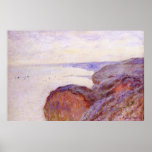 Cliff near Dieppe, Overcast Skies,1897 Posters
