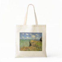 Cliff Walk at Pourville by Claude Monet Canvas Bag