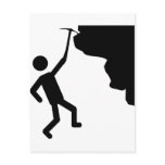 cliffhanger freeclimber climber climbing icon post cards