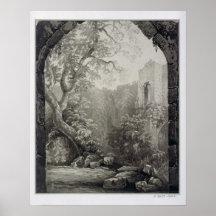 Cliffords Tower, York, Interior, 1827 Print
