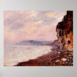 Cliffs at Pourville in the Fog, 1882 Posters