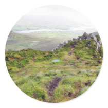 Cliffs In Ireland Round Sticker
