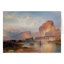 Cliffs of Green River - 1874 Greeting Cards