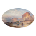 Cliffs of Green River - 1874 Oval Stickers
