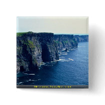 Cliffs of Moher, County Clare, Ireland Pinback Buttons
