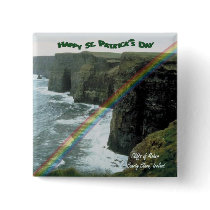 Cliffs of Moher Ireland Design #3 Button