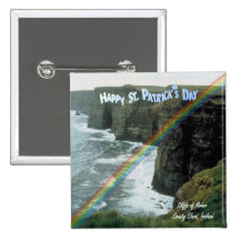 Cliffs of Moher Ireland Design #3 Button