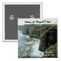 Cliffs of Moher Ireland Design #3 Button