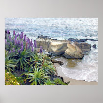 Cliffside Ocean View Poster