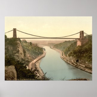 Clifton Suspension Bridge II, Bristol, England print