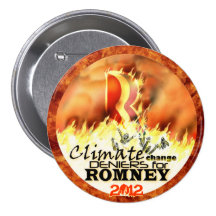 Climate Change Deniers for Romney 2012 Pinback Buttons