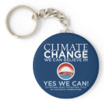 Climate Change - Yes We Can Obama Parody Keychain