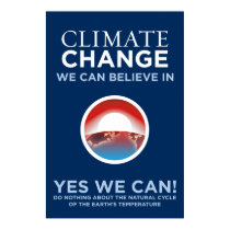 Climate Change - Yes We Can Obama Parody Poster posters by monkeyclown Climate Change - Yes We Can Obama Parody Poster posters