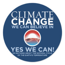 Climate Change - Yes We Can Obama Parody Stickers by monkeyclown Climate Change - Yes We Can Obama Parody Stickers