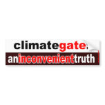 climategate: an inconvenient truth bumper stickers