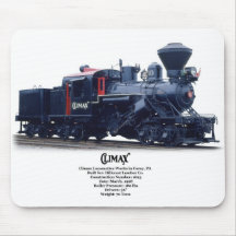 Climax Steam Locomotive Mousepads