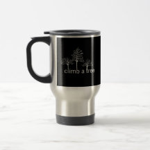 Climb a tree design coffee mug