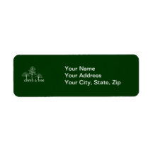 Climb a tree design custom return address label