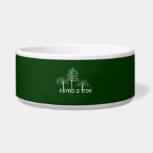 Climb a tree design dog food bowls
