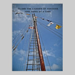 Climb The Ladder Of Success motivational print