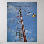 Climb The Ladder Of Success motivational print