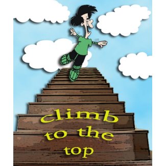 climb to the top -motivating messages mousepad mousepad