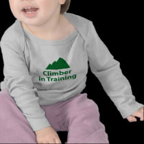 Climber in Training t-shirts
