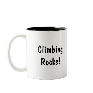 Climbers equipment -- mug for rock climbers mug