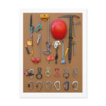 Climbers equipment -- postcard