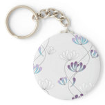 climbing flowers pattern 2 key chains