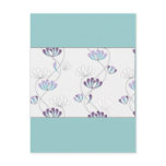 climbing flowers pattern 2 postcard