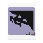 Climbing Girl Icon - on Violet Postcards