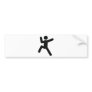 climbing icon bumper sticker
