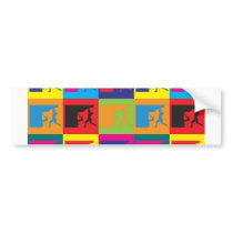 Climbing Pop Art bumper stickers by sciencewillprevail Climbing Pop Art bumper stickers