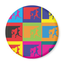 Climbing Pop Art Fridge Magnet