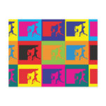 Climbing Pop Art Postcard