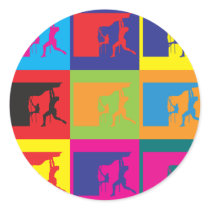 Climbing Pop Art stickers by sciencewillprevail Climbing Pop Art stickers